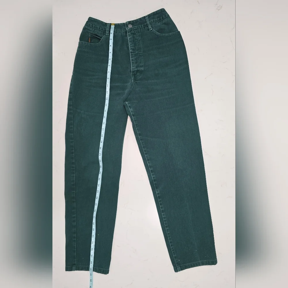 VTG Y2K 90s IVY BROWN Dark Green Women’s Jeans Made in‎ USA